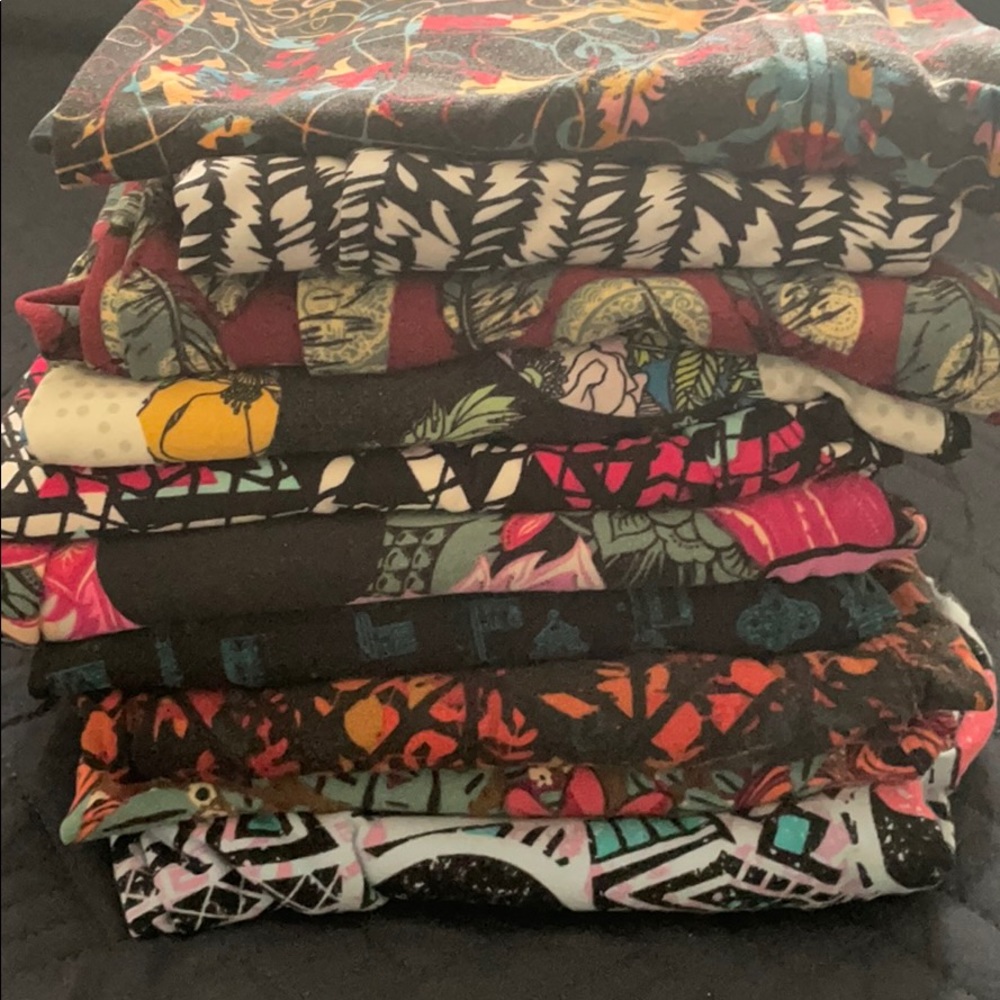 10 pairs of pre-loved LulaRoe leggings - ONE SIZE
